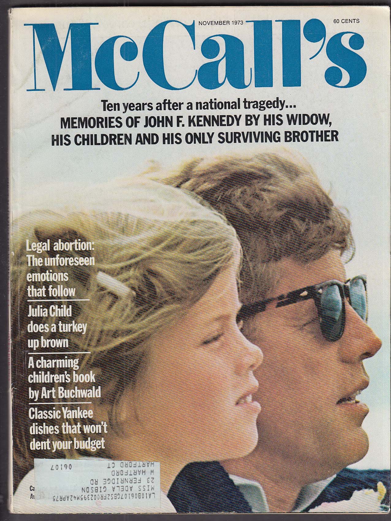 Image for McCALL'S Kennedy JFK 10 Years Later Julia Child Art Buchwald 11 1973