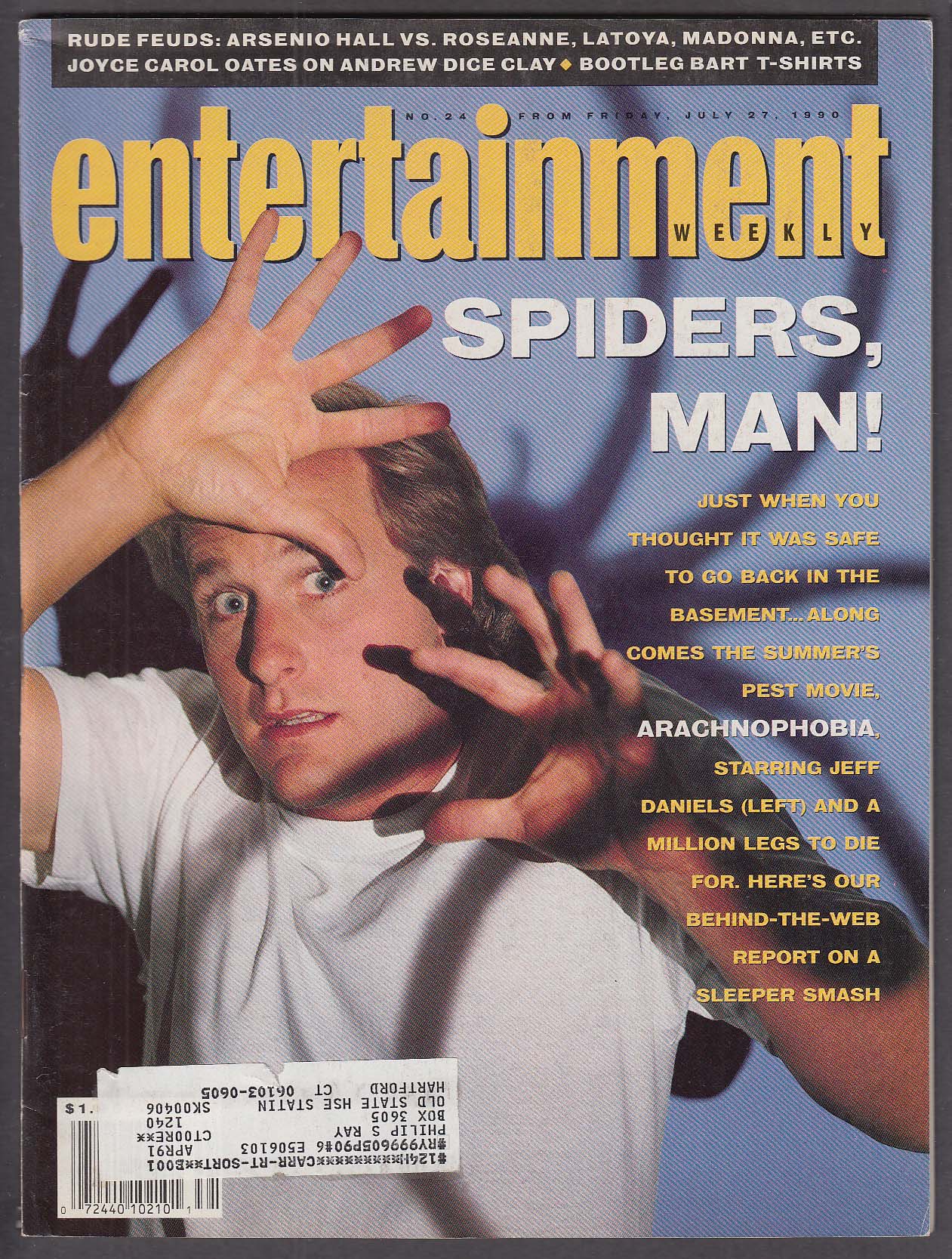 Image for ENTERTAINMENT WEEKLY #24 Jeff Daniels; Oates on Andrew Dice Clay ++ 7/27 1990