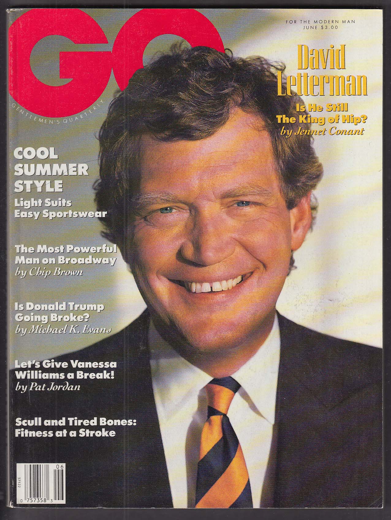 Image for GQ David Lettterman Vanessa Williams Frank Rich Andrew White 6 1990