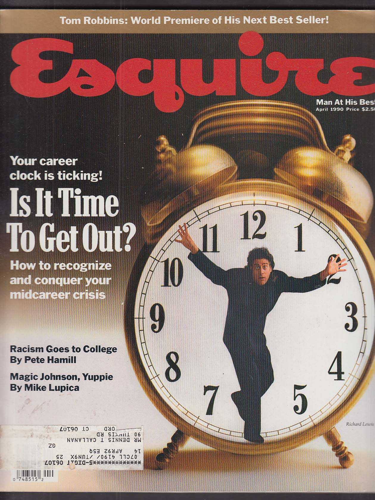 Image for ESQUIRE Richard Lewis Magic Johnson Tom Robbins + 4 1990