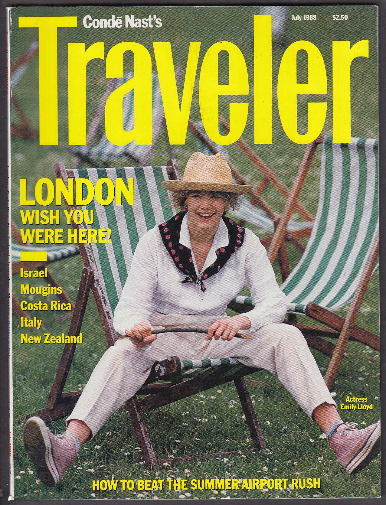 Image for CONDE NAST TRAVELER Emily Lloyd London Israel Mougins Costa Rica Italy ++ 7 1988