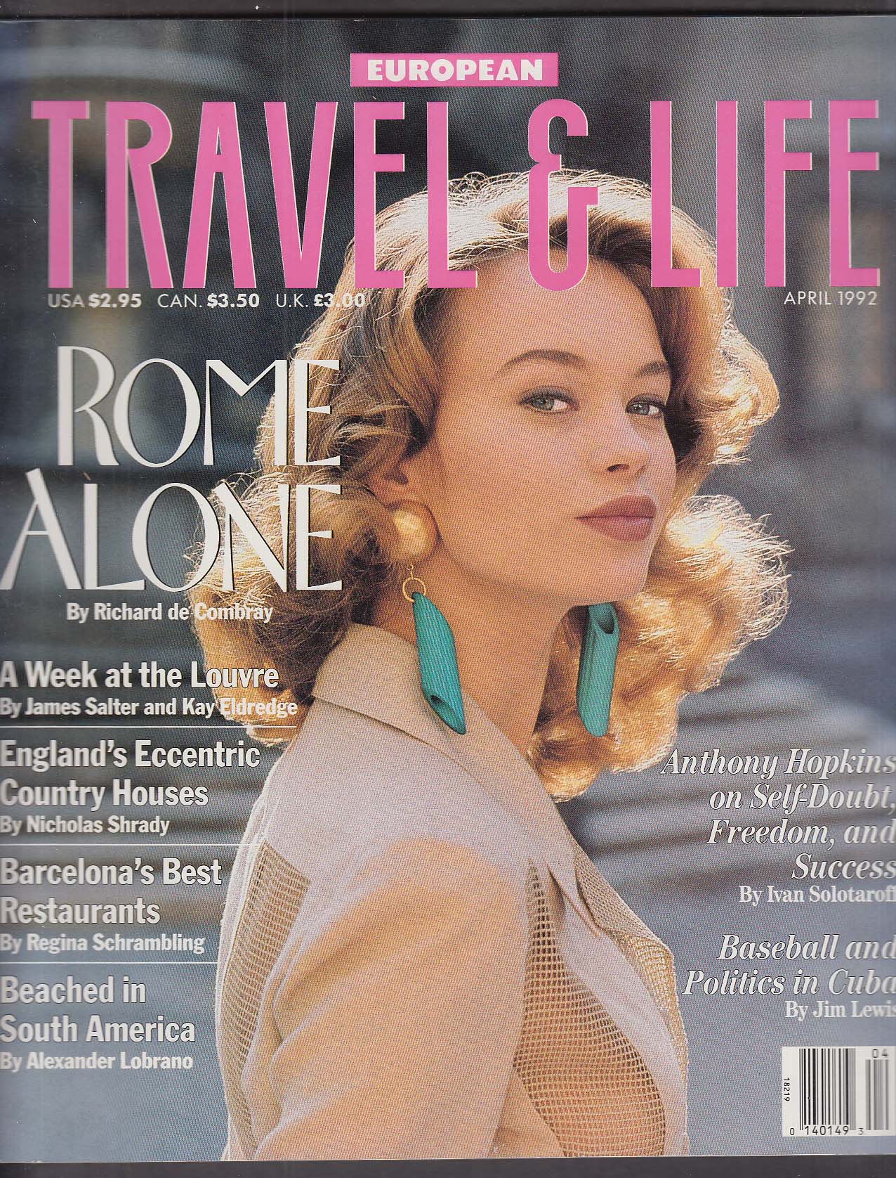 Image for EUROPEAN TRAVEL & LIFE Anna Falchi Anthony Hopkins 4 1992