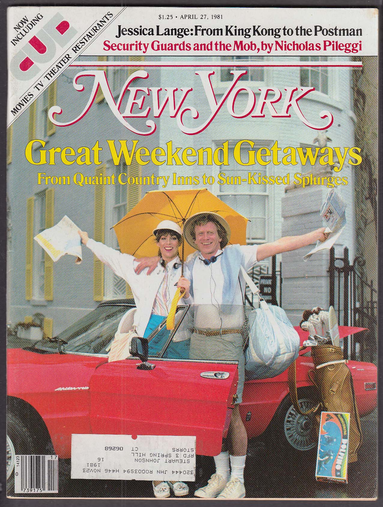 Image for NEW YORK Jessica Lange King Kong Postman Nicholas Pileggi Mob 4/27 1981