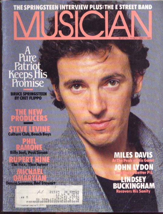 Image for MUSICIAN Bruce Springsteen Miles Davis Lindsey Buckingham 11 1984