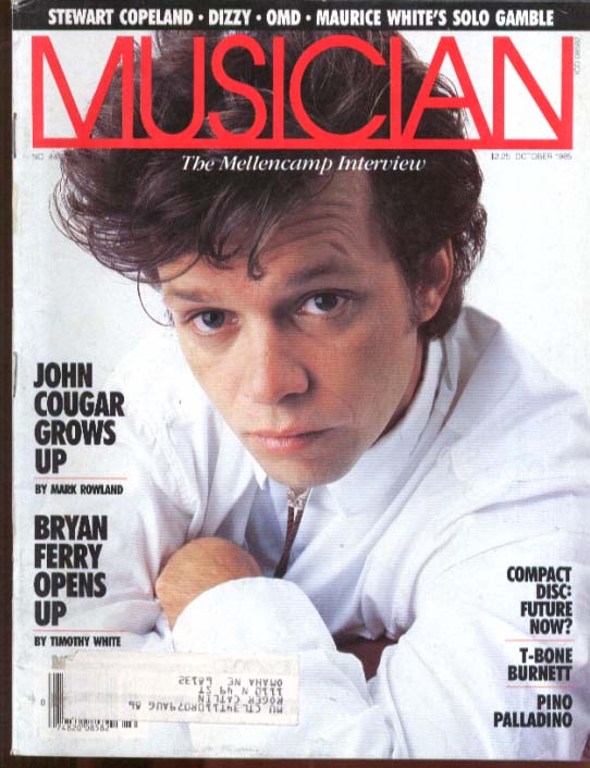 Image for Mellencamp Bryan Ferry Dizzy OMD Maurice White T-Bone Burnett MUSICIAN 10 1985