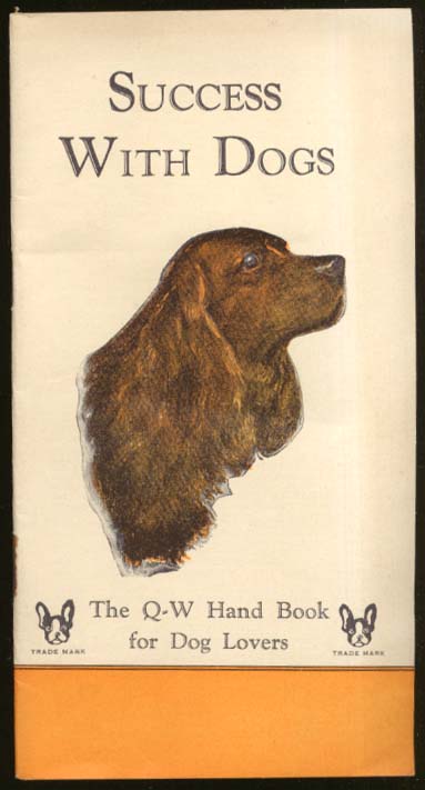 Image for Success With Dogs Q-W Hand Book & Catalog of Remedies 1940s Bound Brook NJ