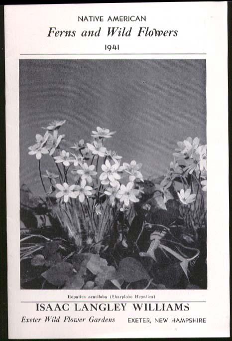 Image for Isaac Langley Williams Native American Fern & Wild Flower Catalog 1941