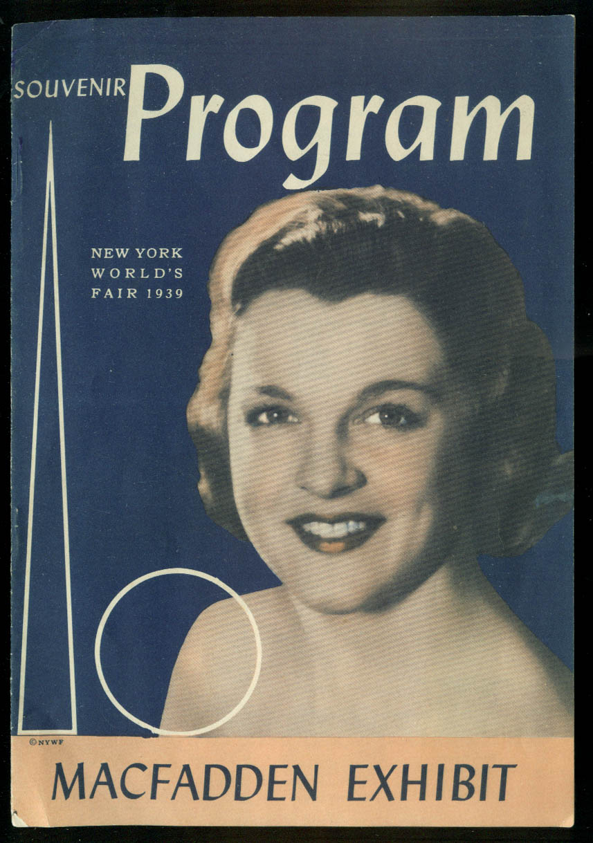 Image for New York World's Fair Souvenir Program Macfadden Exhibit 1939