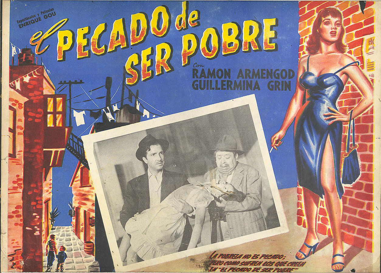Image for El Percado de Ser Pobre Mexico lobby card 1950