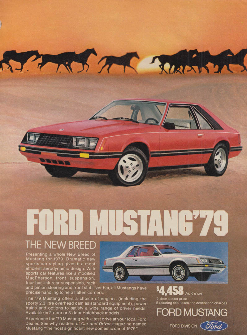 Image for The New Breed Ford Mustang ad 1979 Seventeen