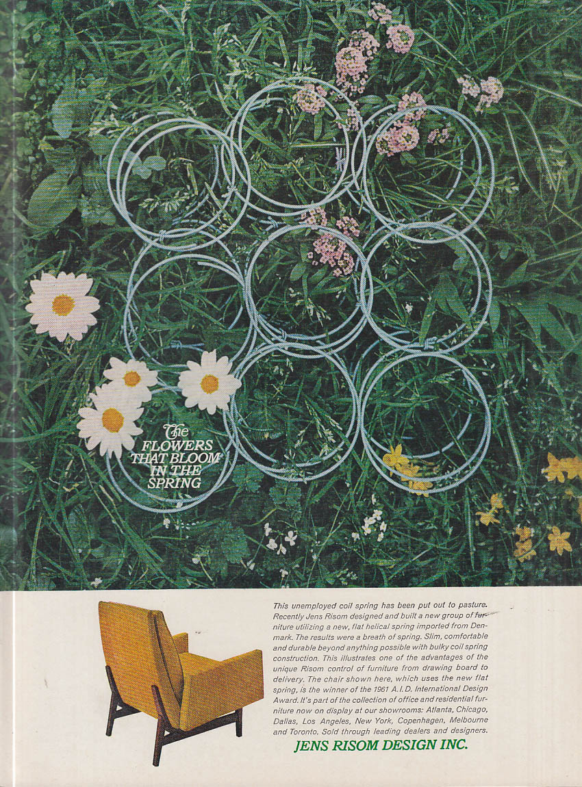 Image for The Flowers That Bloom in the Spring - Jens Risom Design Chair ad 1961