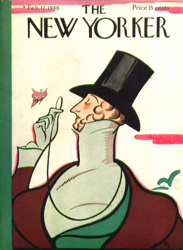 Image for New Yorker cover Irvin Eustace Tilley 2/17 1940
