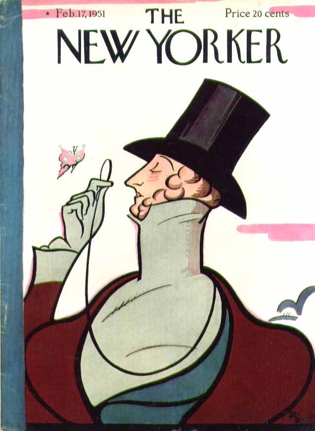 Image for New Yorker cover Irvin Eustace Tilley 2/17 1951