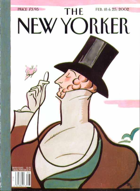 Image for New Yorker cover Rea Irvin Eustace Tilley 2/18 & 2/25 2002