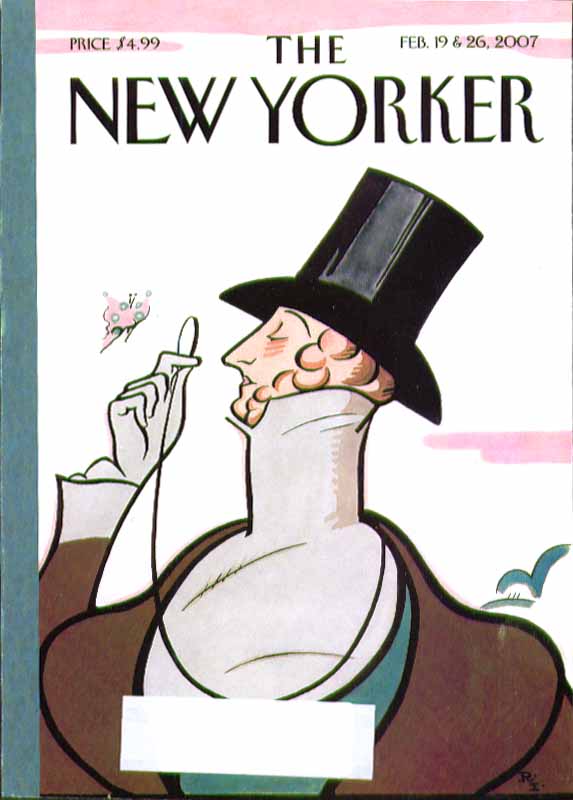 Image for New Yorker cover Rea Irvin Eustace Tilley 2/19 & 2/26 2007
