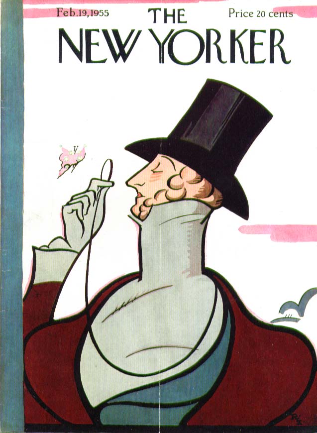 Image for New Yorker cover Irvin Eustace Tilley 2/19 1955
