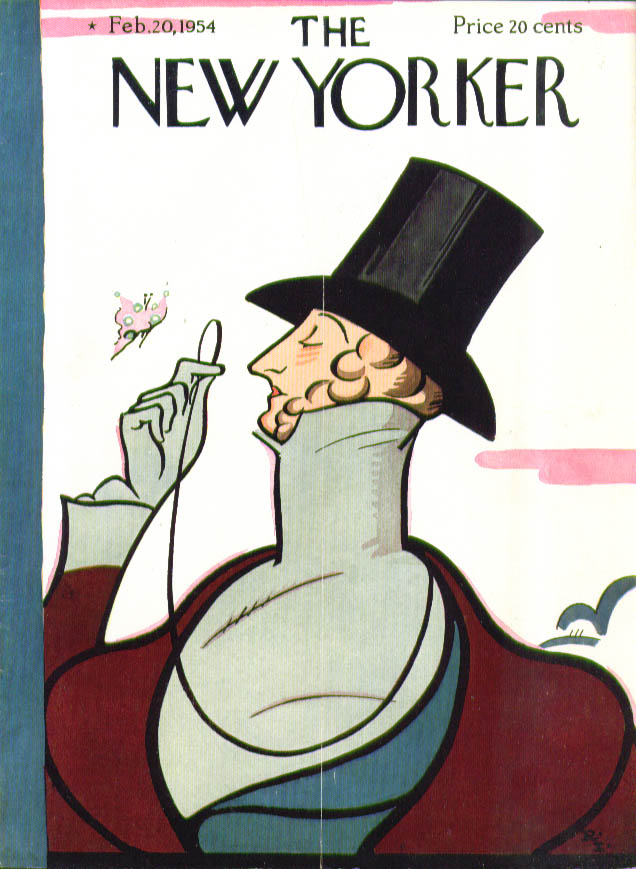 Image for New Yorker cover Irvin Eustace Tilley 2/20 1954