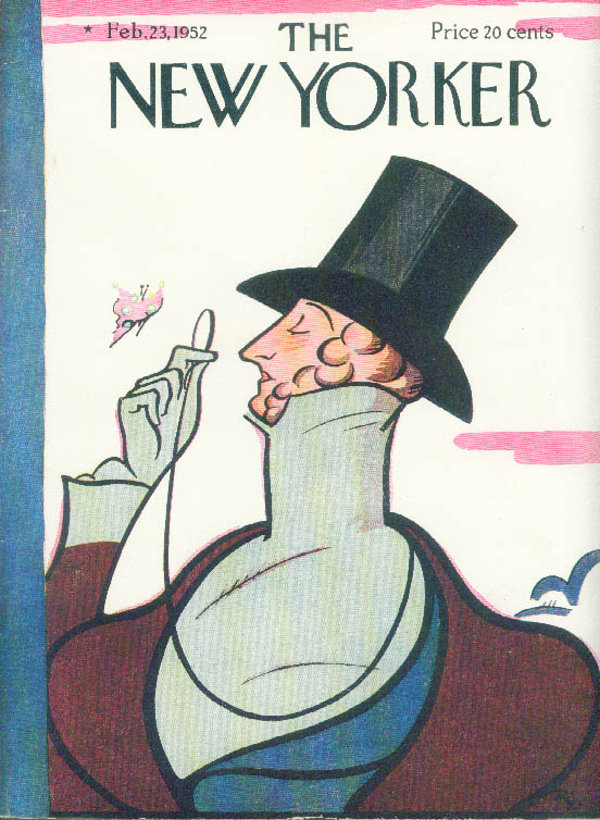 Image for New Yorker cover Irvin Eustace Tilley 2/23 1952