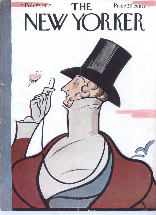 Image for New Yorker cover Irvin Eustace Tilley 2/23 1957