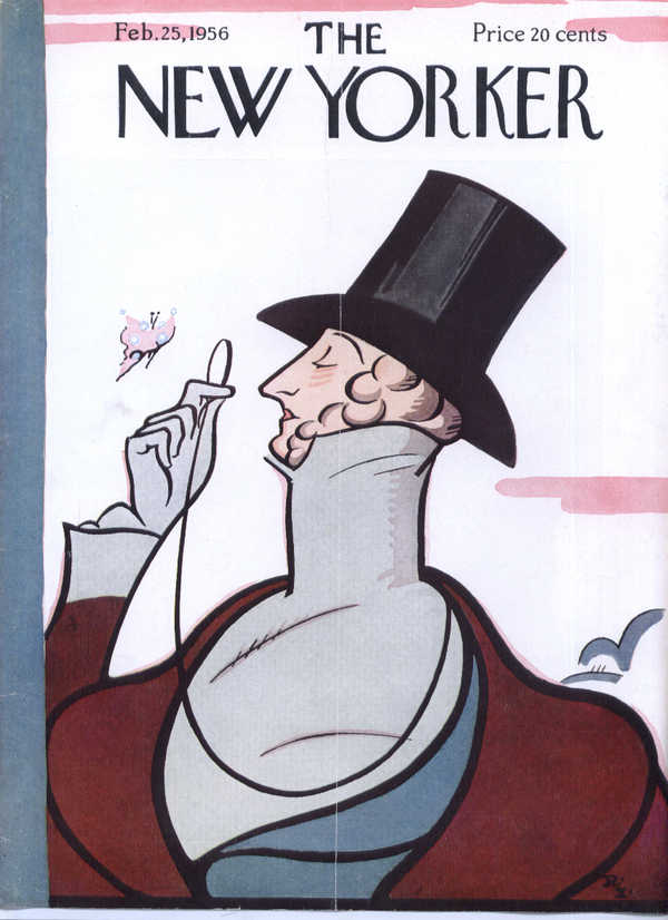 Image for New Yorker cover Irvin Eustace Tilley 2/25 1956