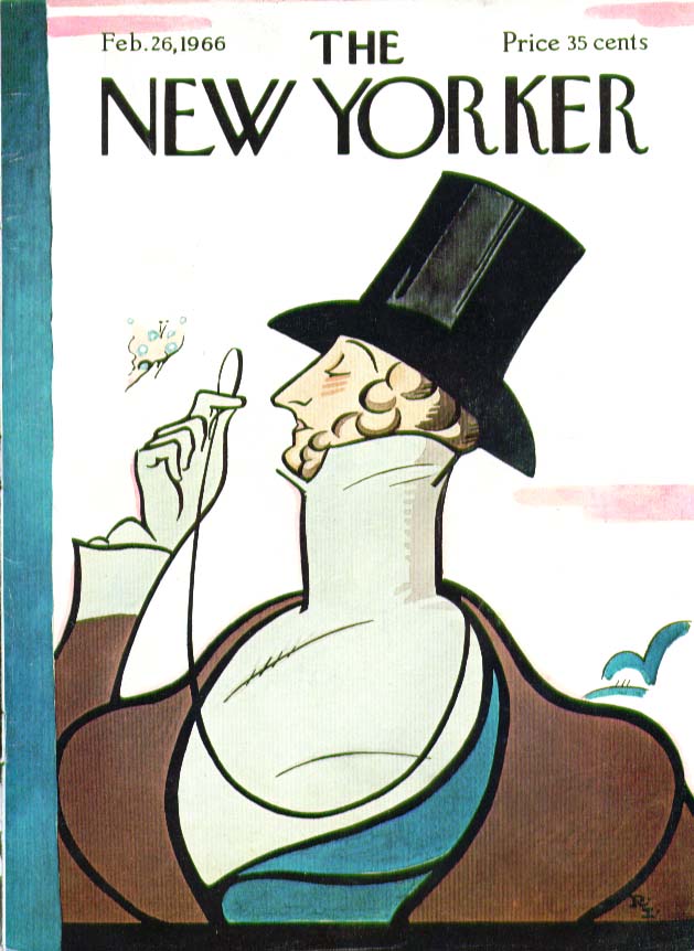 Image for New Yorker cover Irvin Eustace Tilley 2/26 1966