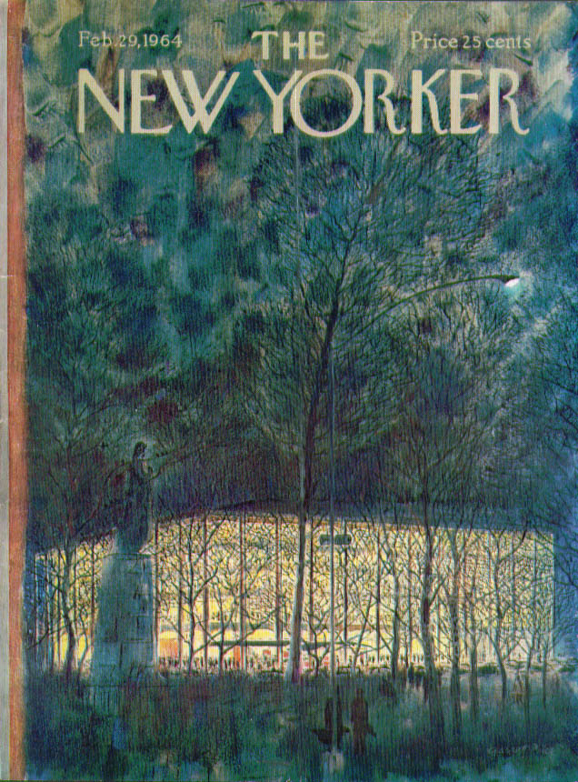 Image for New Yorker cover Price Lincoln Center 2/29 1964