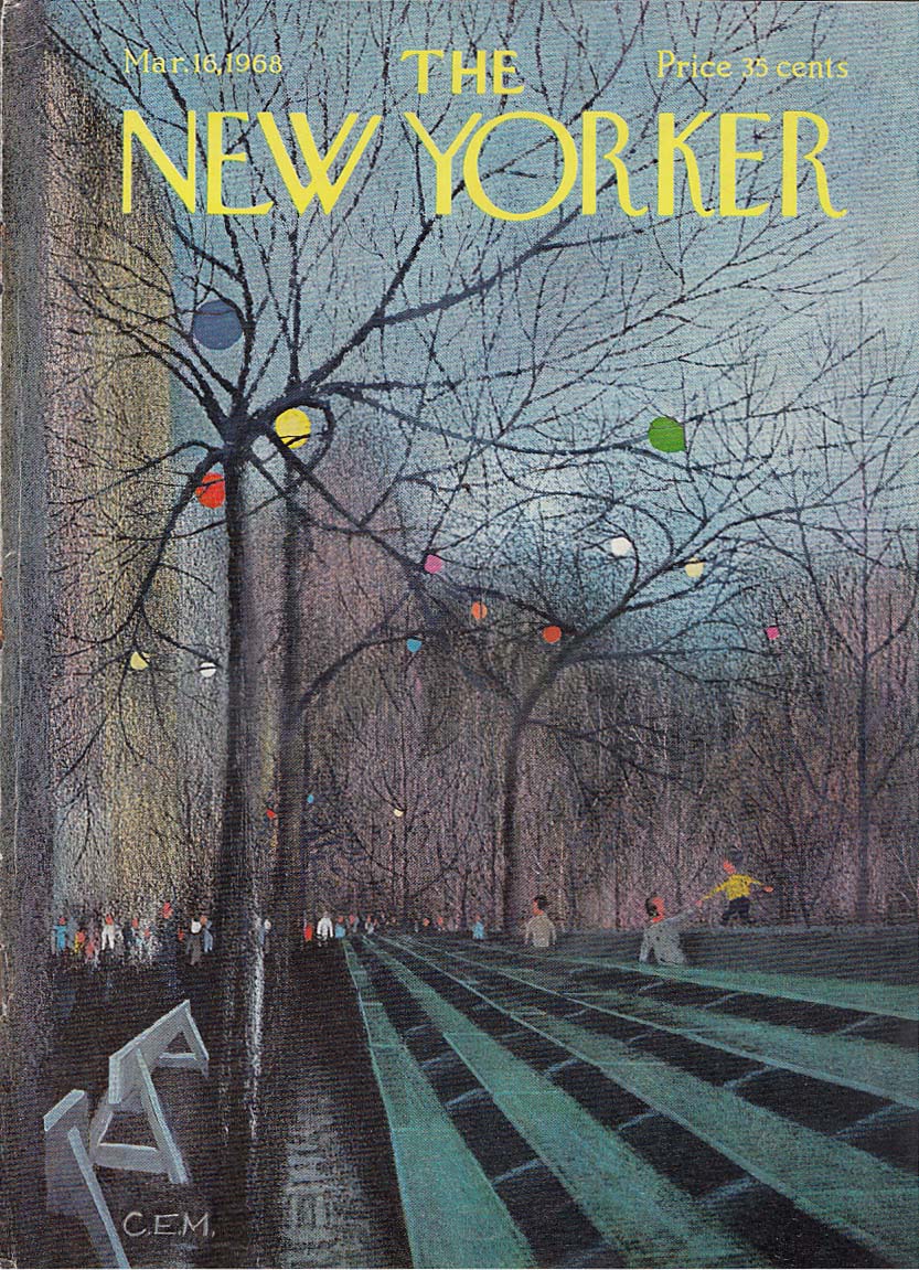 Image for New Yorker cover Martin St Patrick's Parade 3/16 1968