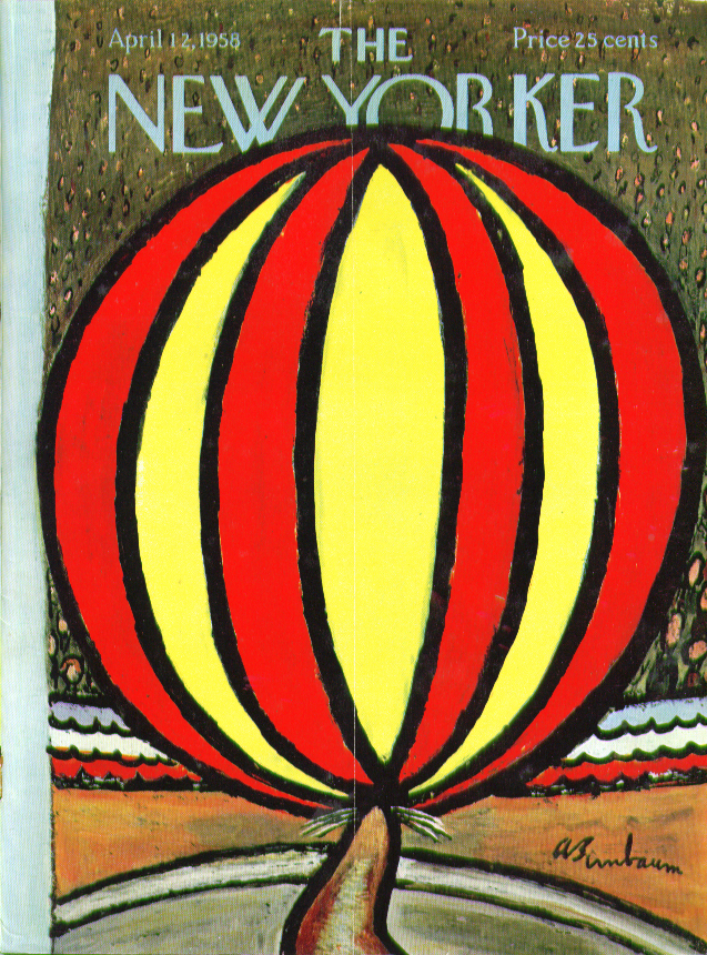 Image for New Yorker cover Birnbaum circus seal 4/12 1958