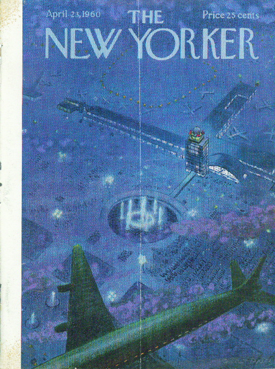 Image for New Yorker cover Price aerial view of airport 4/23 1960