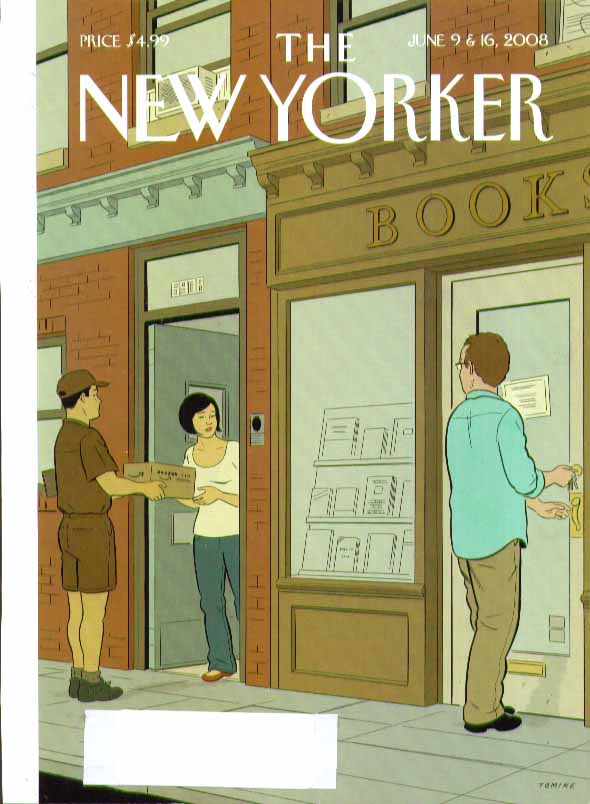 Image for New Yorker cover Tomine Amazon delivers book next to bookshop! 6/9 6/16 2008