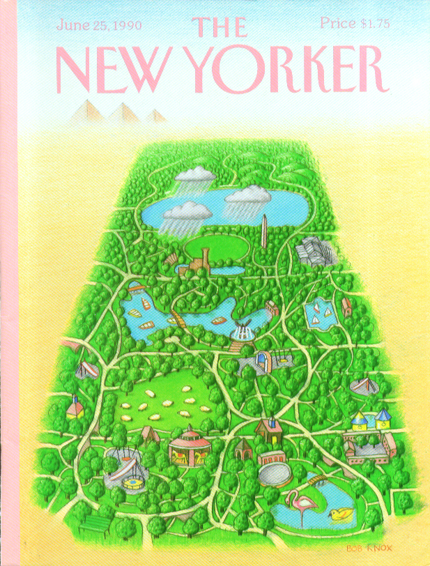 Image for New Yorker cover Knox Central Park in Egypt 6/25 1990