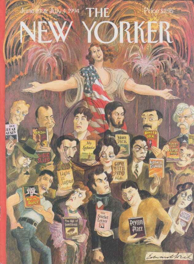Image for New Yorker cover Sorel American authors 6/27 1994