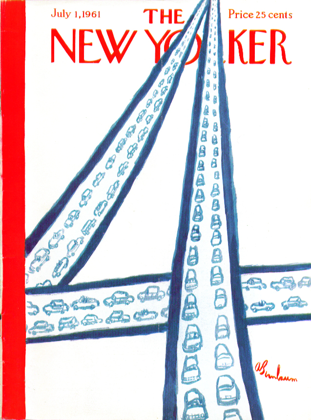 Image for New Yorker cover Birnbaum figure four parkway 7/1 1961