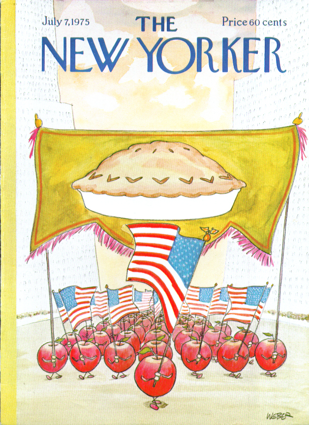 Image for New Yorker cover Weber apple pie parade apples 7/7 1975