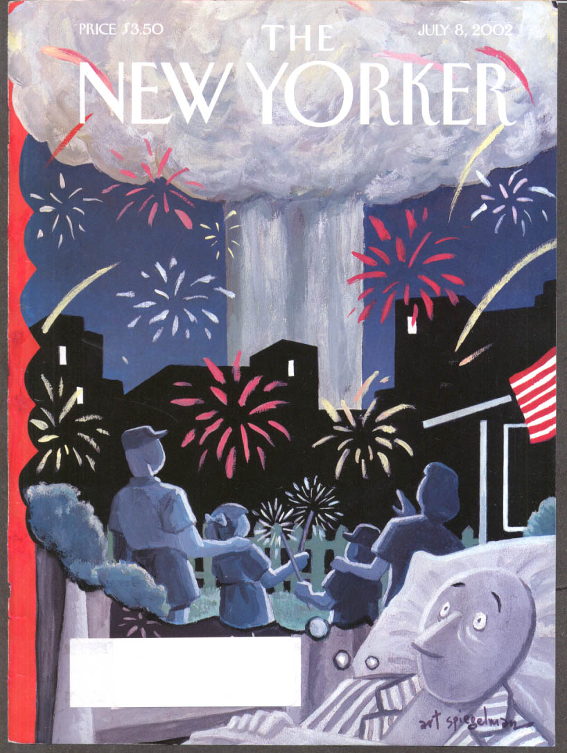 Image for New Yorker cover Art Spiegelman atom bomb the ultimate fireworks 7/8 2002