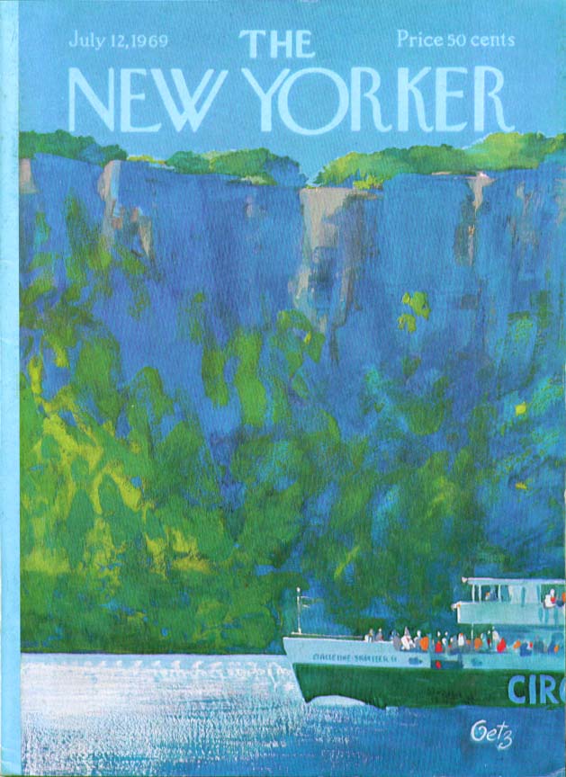 Image for New Yorker cover Getz Circle Line Palisades 7/12 1969