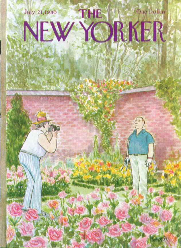Image for New Yorker cover Saxon garden photography 7/21 1980