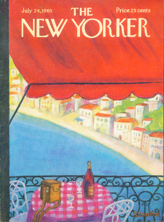 Image for New Yorker cover Szanton vacation view 7/24 1965