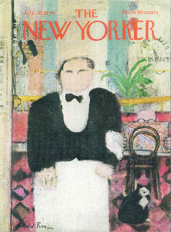 Image for New Yorker cover Francois Paris maitre d' 7/26 1969