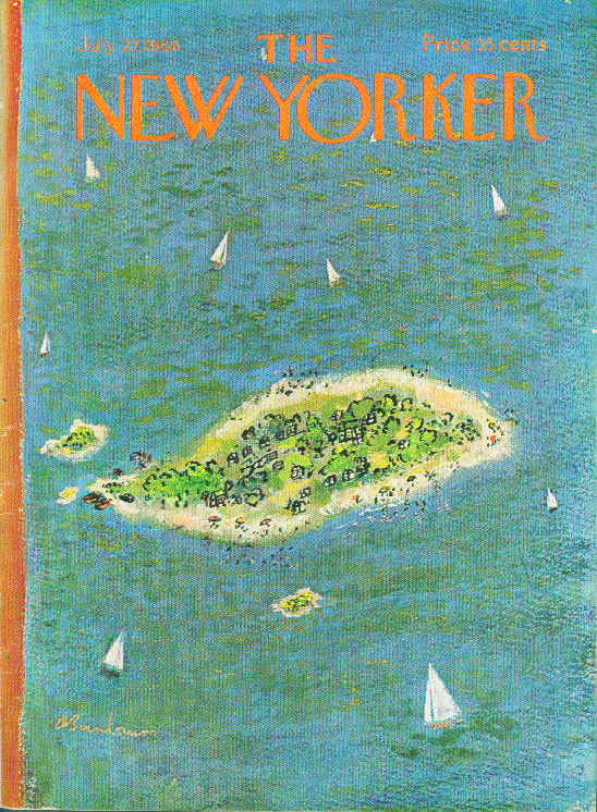 Image for New Yorker cover Birnbaum vacation island 7/27 1968