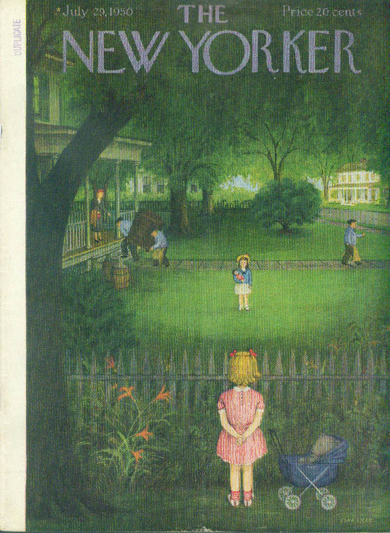 Image for New Yorker cover Eicke girls new neighbors 7/29 1950
