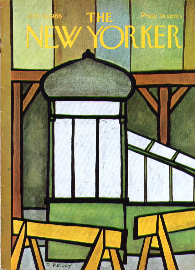 Image for New Yorker cover Reilly old subway entrance 7/30 1966