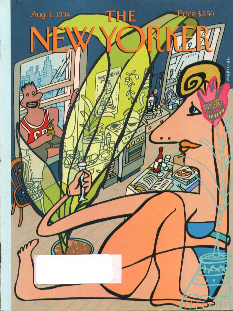 Image for New Yorker cover Mariscal Cubist loft kitchen 8/1 1994