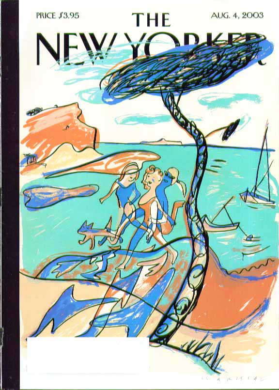Image for New Yorker cover Estudio Mariscaltropical beach strollers 8/4 2003