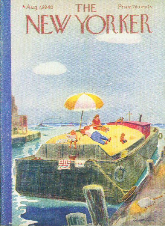 Image for New Yorker cover Price hikers v puddle jumpers 8/7 1948