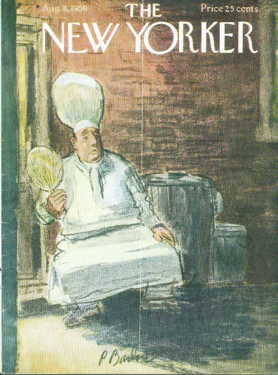 Image for New Yorker cover Barlow chef fans self alley 8/8 1959
