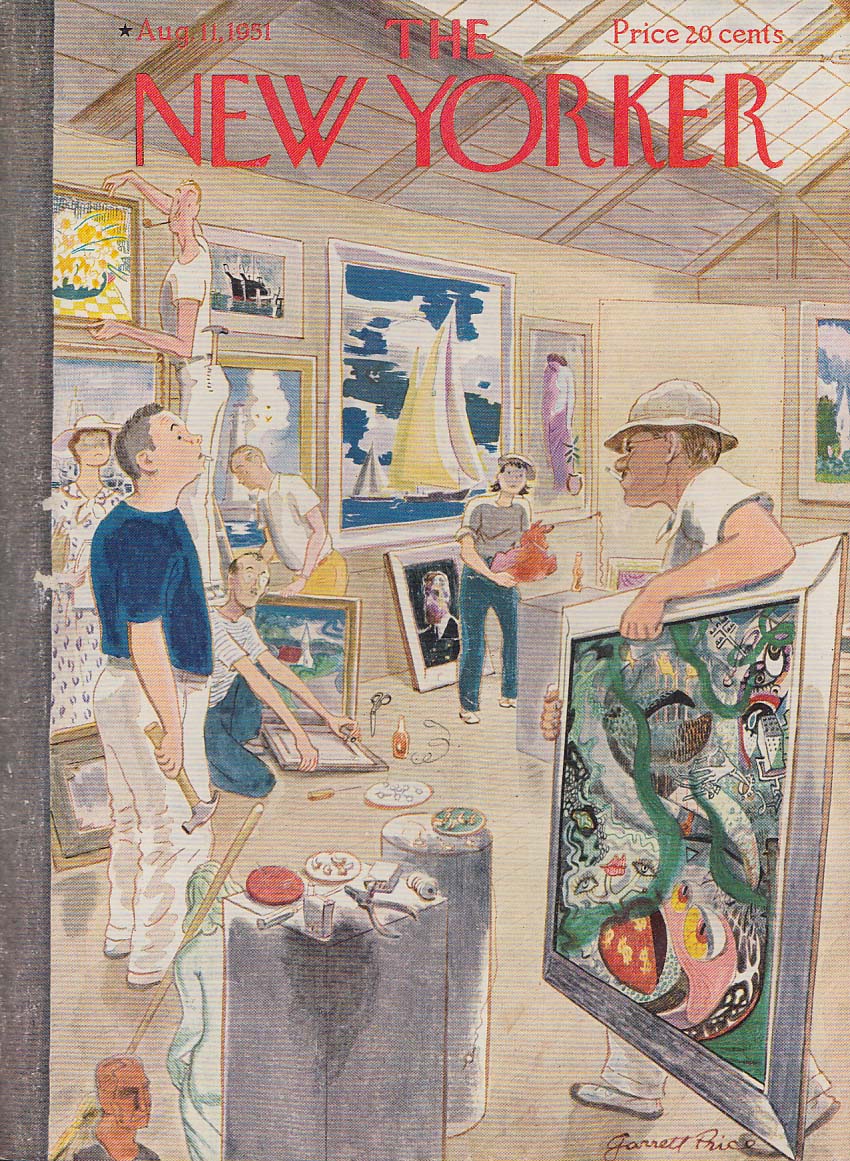 Image for New Yorker cover Price Staunch surrealist among realists 8/11 1951