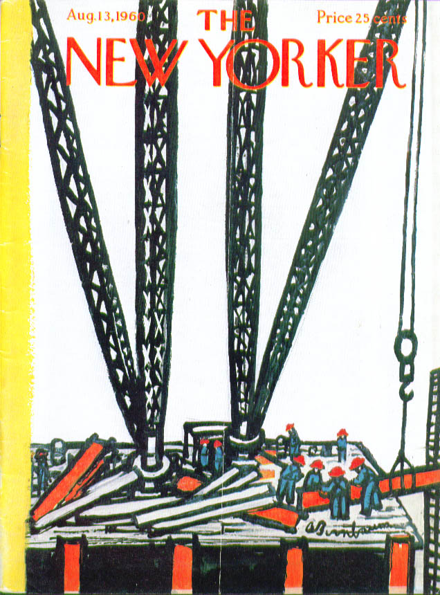 Image for New Yorker cover Birnbaum construction worker 8/13 1960