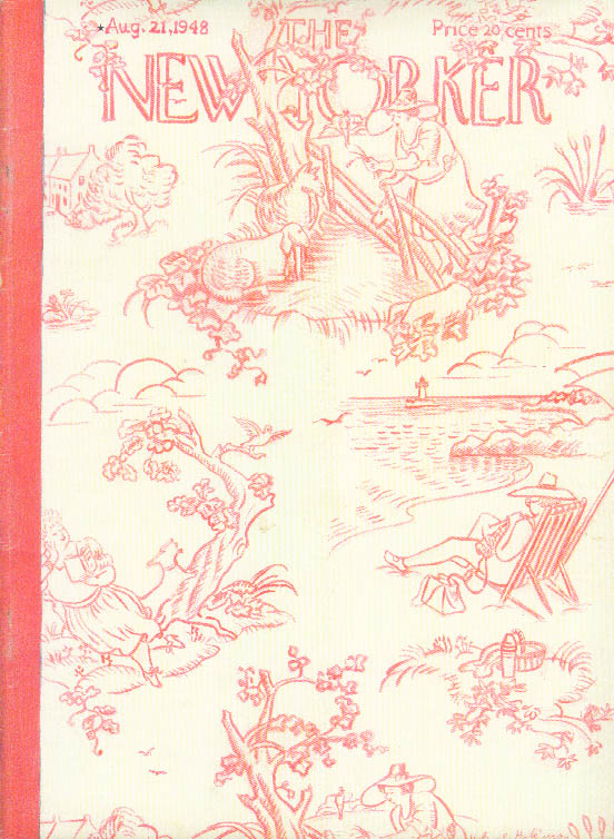 Image for New Yorker cover Hokinson summer idylls 8/21 1948