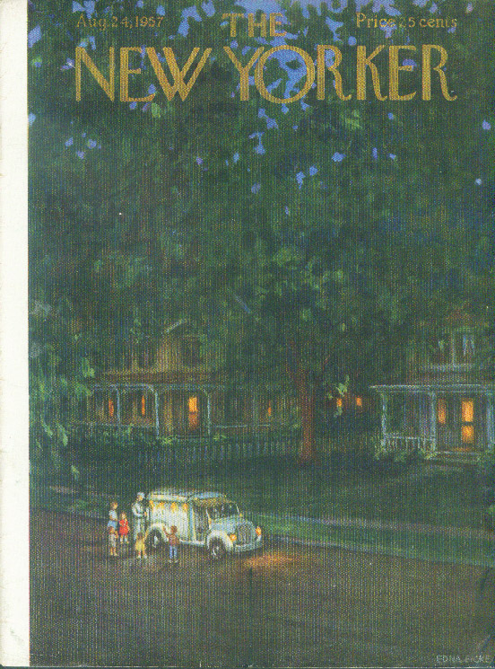 Image for New Yorker cover Eicke ice cream truck night 8/24 1957
